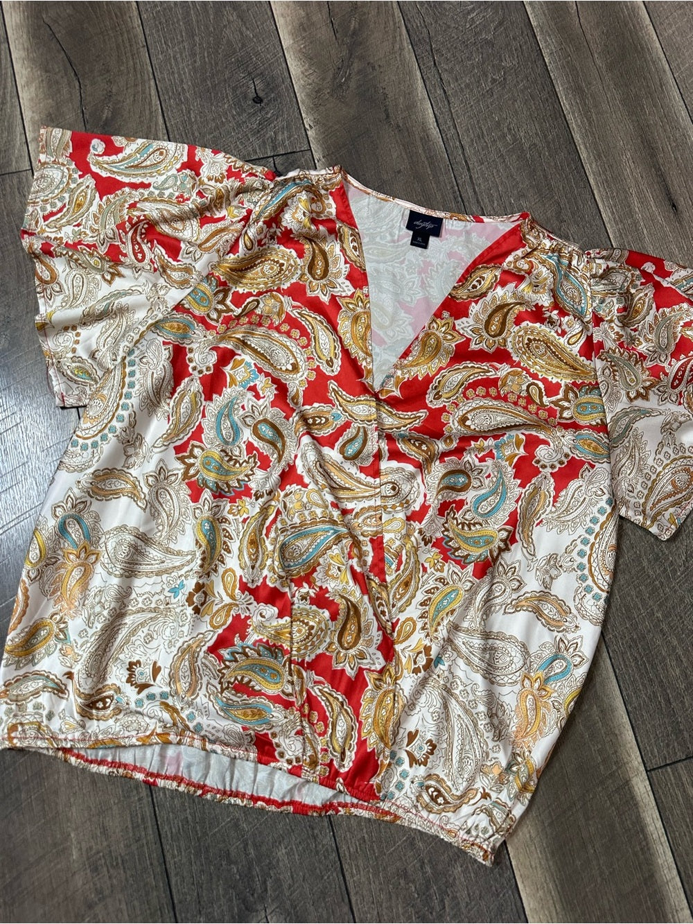 Daytrip Satin Ruffle Sleeve Top