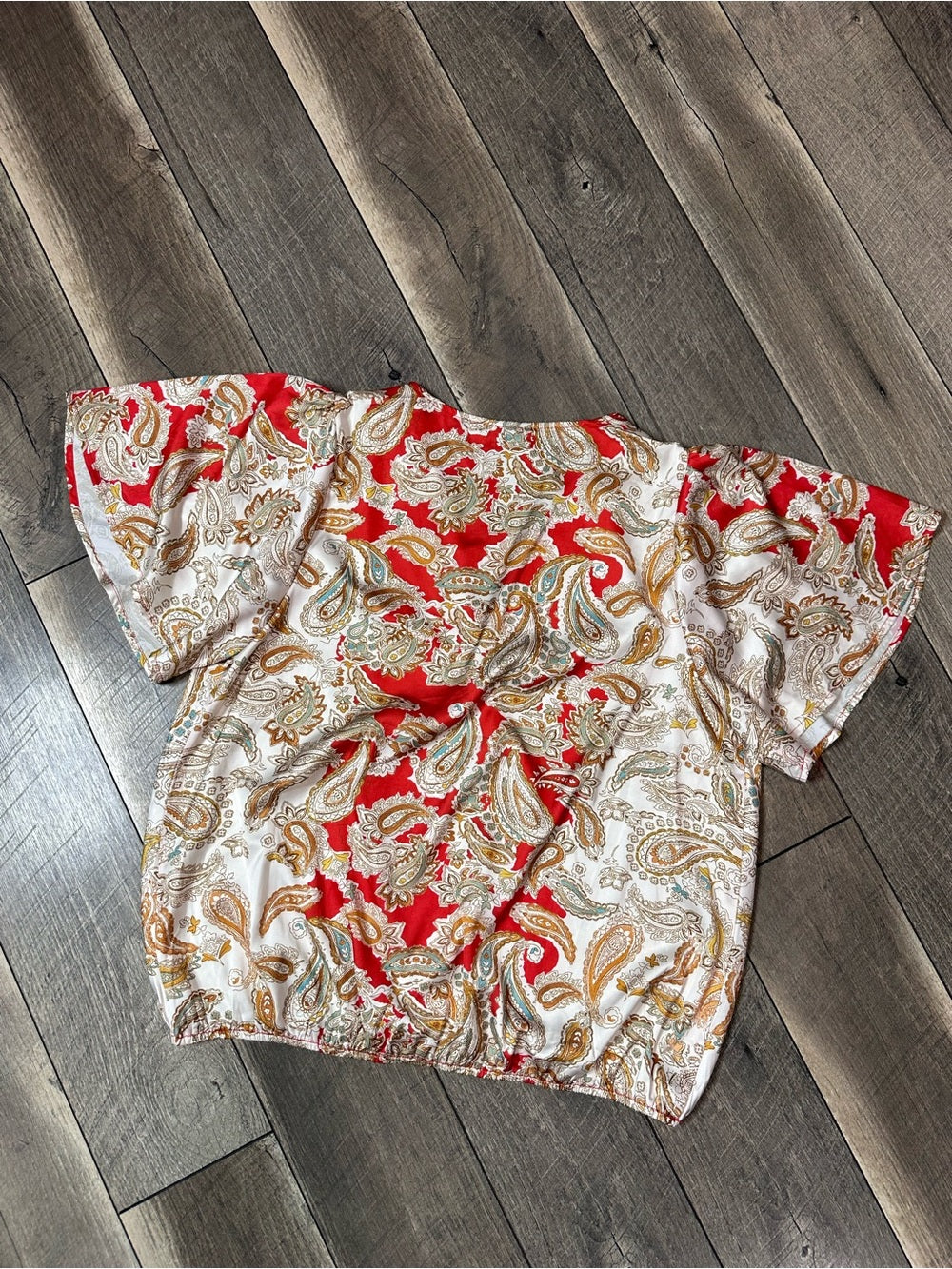Daytrip Satin Ruffle Sleeve Top