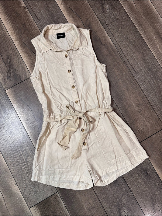 Miou Muse Button Front Romper