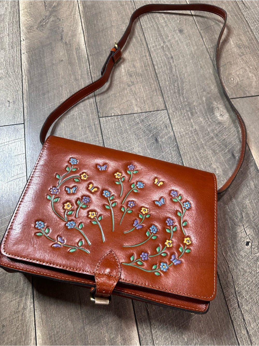 Patricia Nash Salandra Leather Crossbody