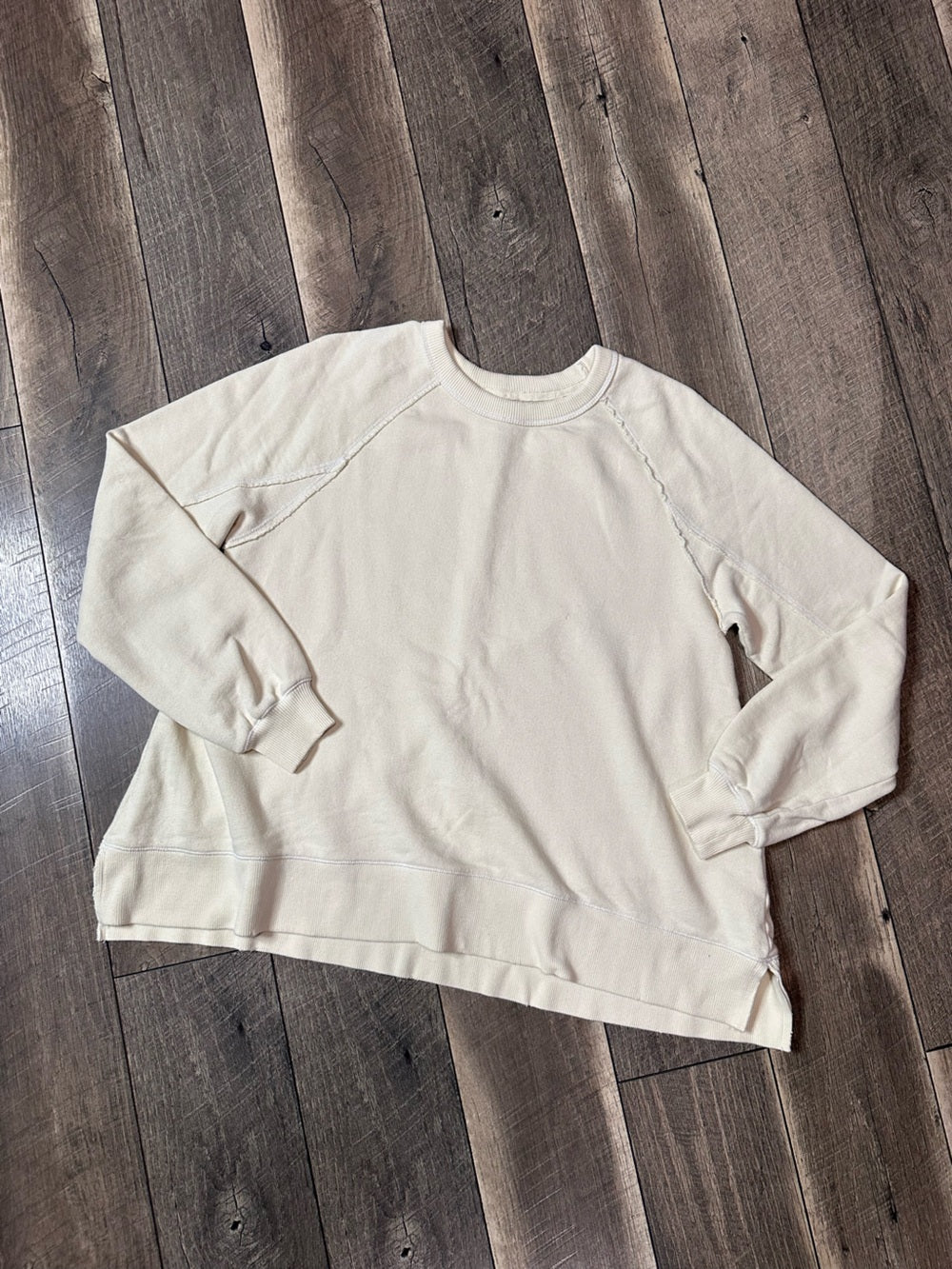 Aerie Butter Yellow Oversized Crewneck Pullover