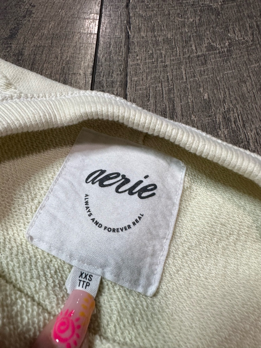 Aerie Butter Yellow Oversized Crewneck Pullover