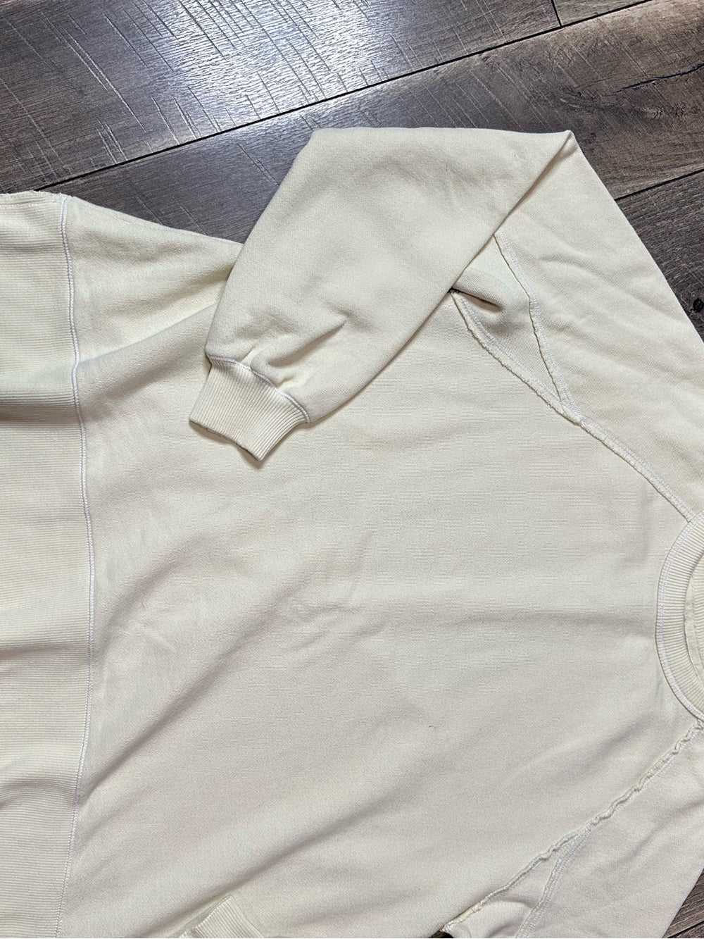 Aerie Butter Yellow Oversized Crewneck Pullover