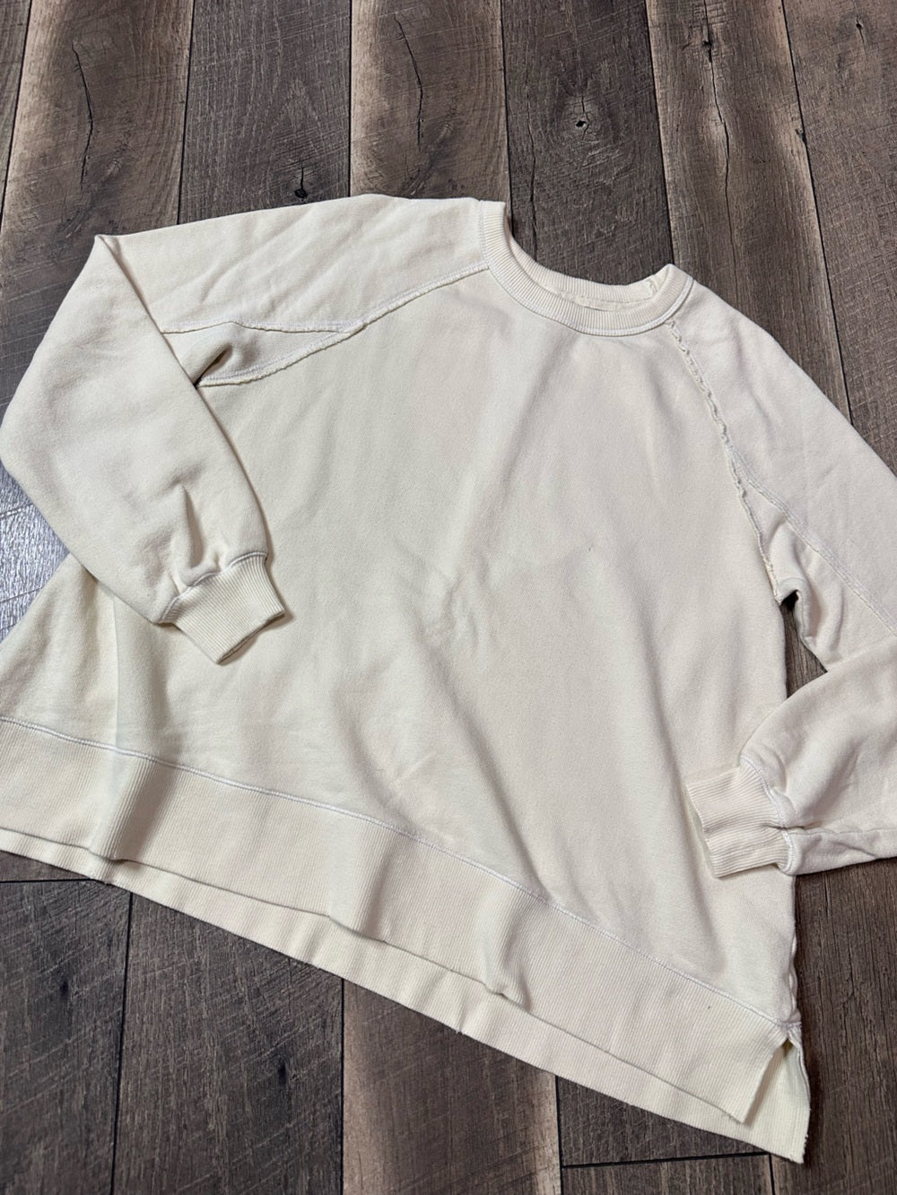 Aerie Butter Yellow Oversized Crewneck Pullover
