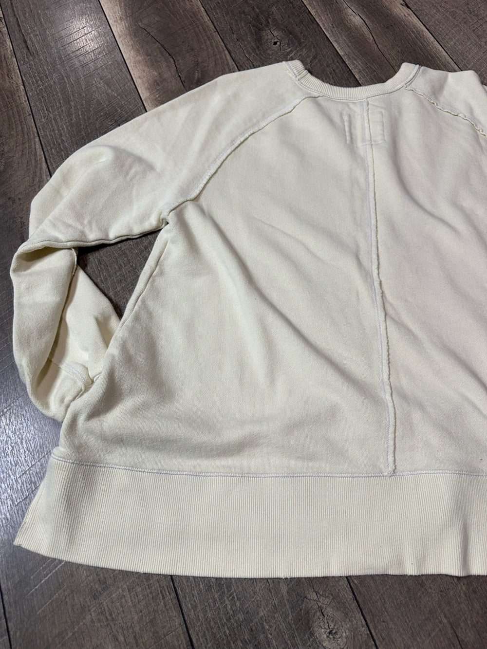 Aerie Butter Yellow Oversized Crewneck Pullover