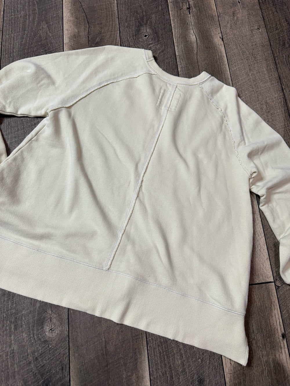 Aerie Butter Yellow Oversized Crewneck Pullover