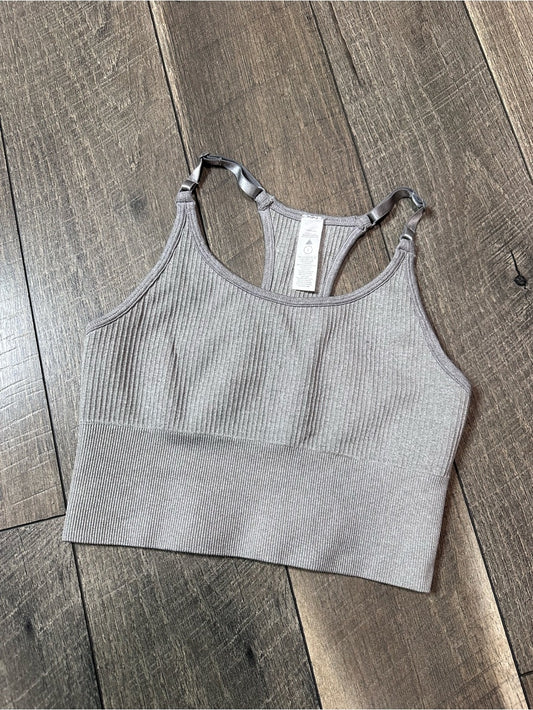 Balance x Vitality Ribbed Racerback Longline Sports Bra
