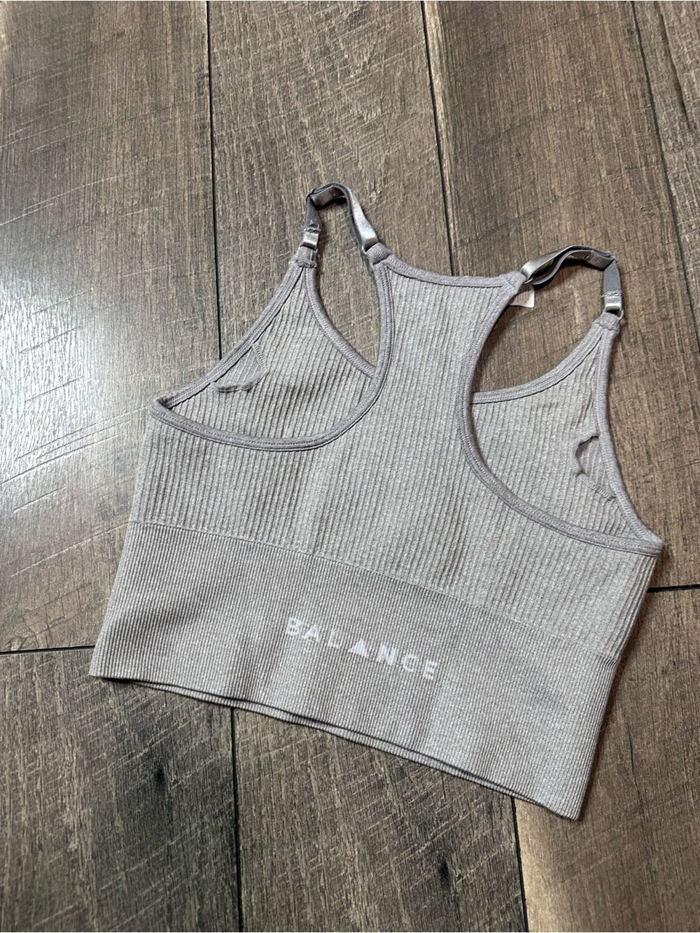 Balance x Vitality Ribbed Racerback Longline Sports Bra