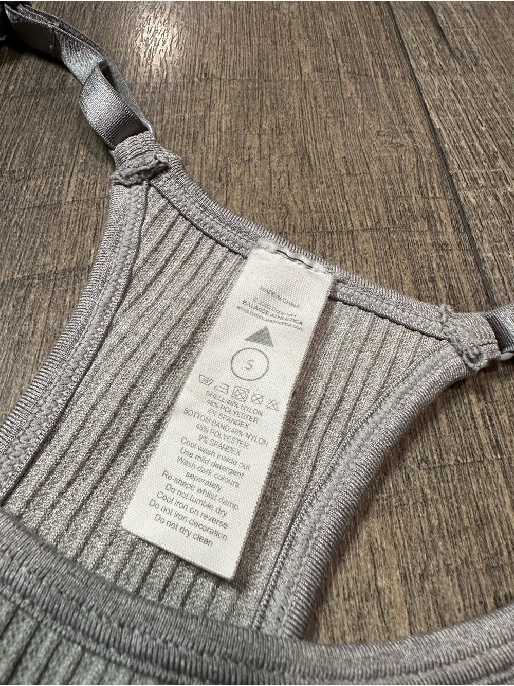 Balance x Vitality Ribbed Racerback Longline Sports Bra