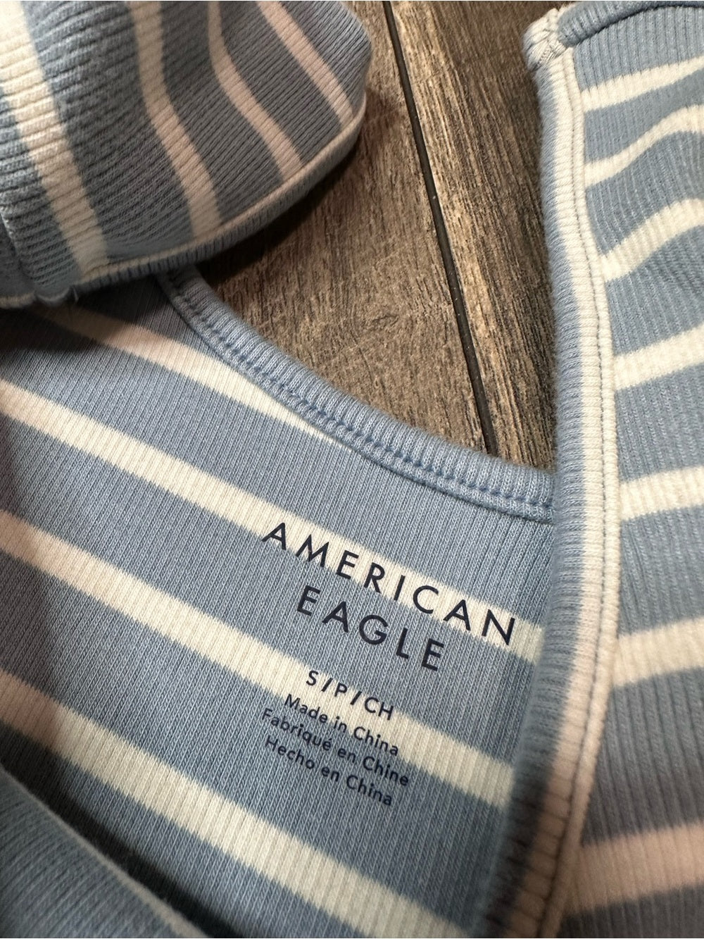 American Eagle Striped Long Sleeve Mini Dress