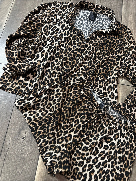 H&M Leopard Pajama Set