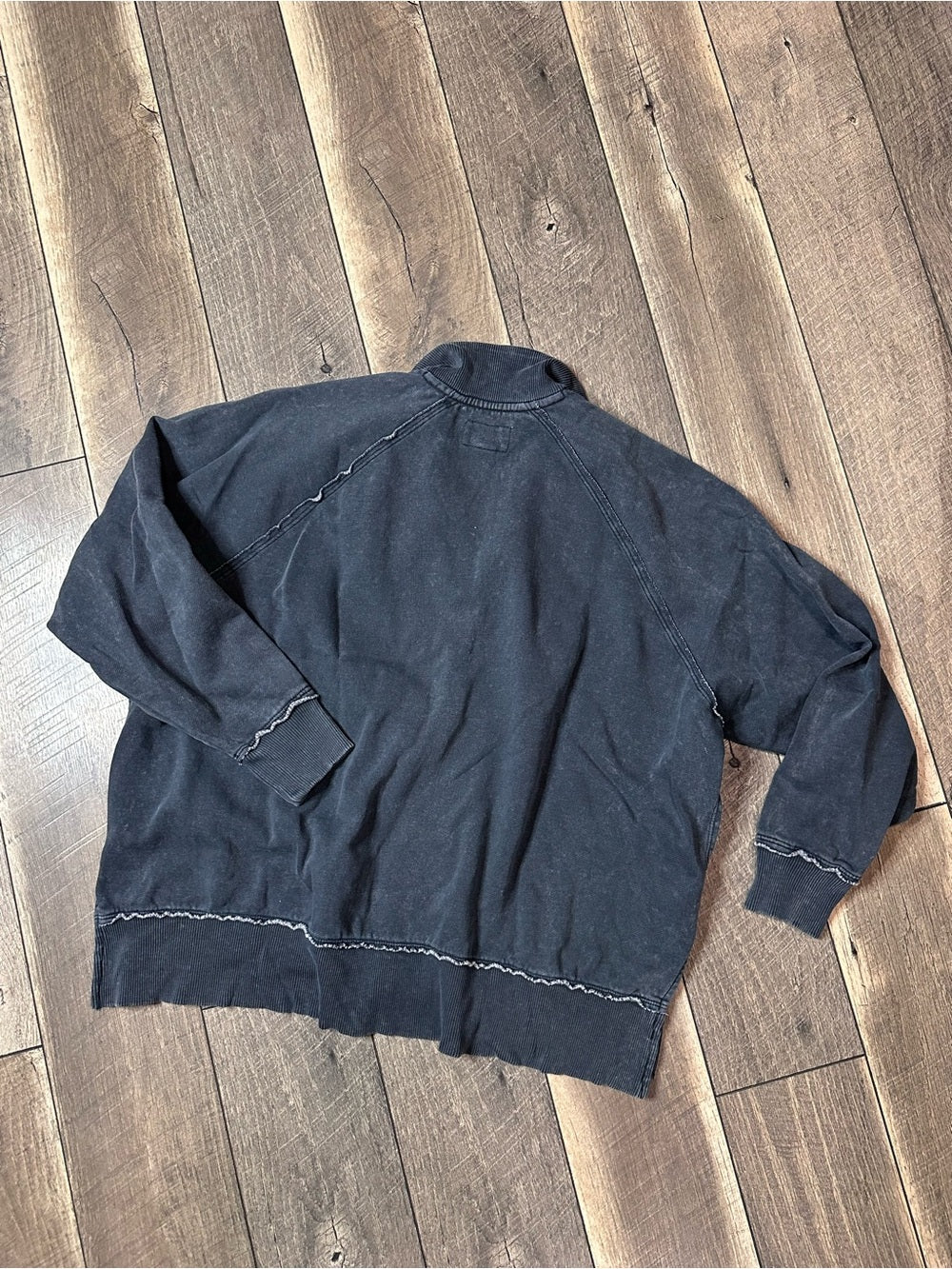American Eagle Oversized 1/2 Button Pullover