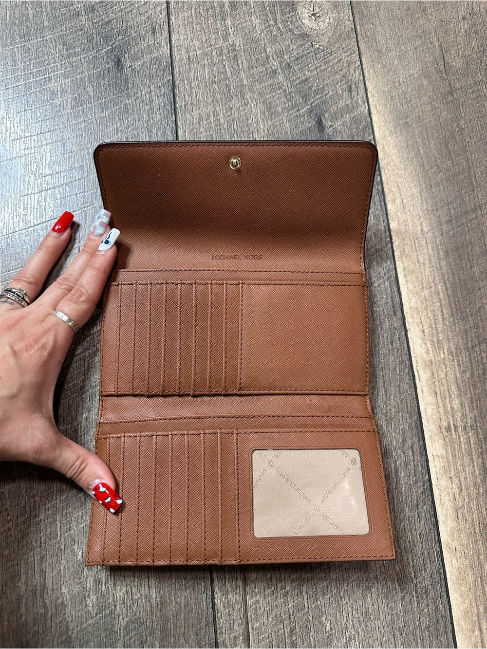 Michael Kors Leather Trifold Wallet
