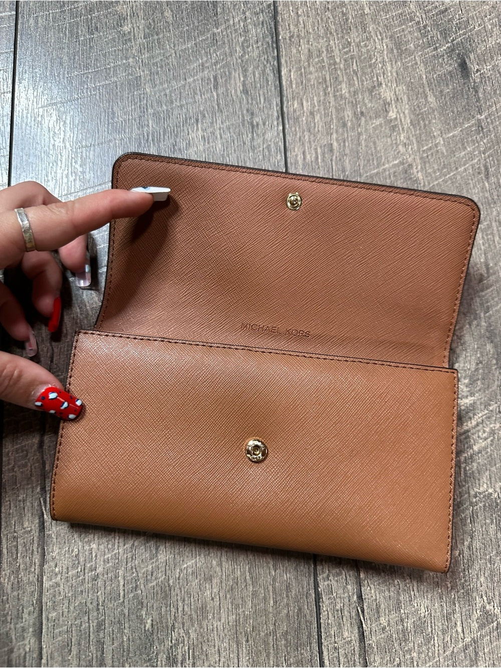 Michael Kors Leather Trifold Wallet