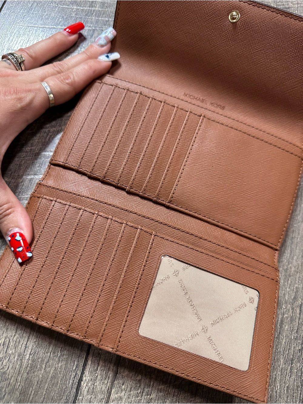 Michael Kors Leather Trifold Wallet