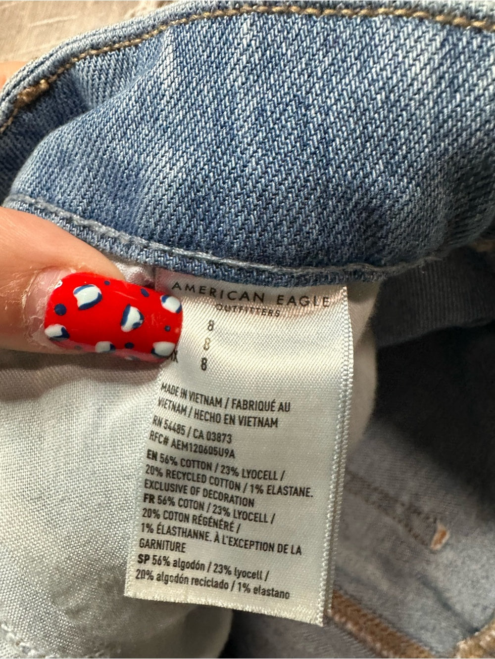American Eagle Crossover Waist Curvy Mom Shorts