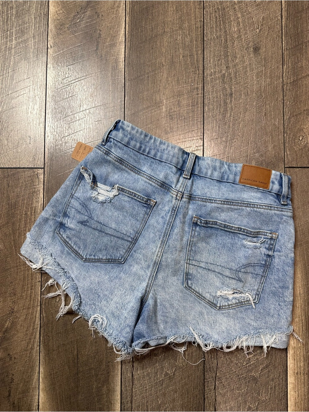 American Eagle Crossover Waist Curvy Mom Shorts