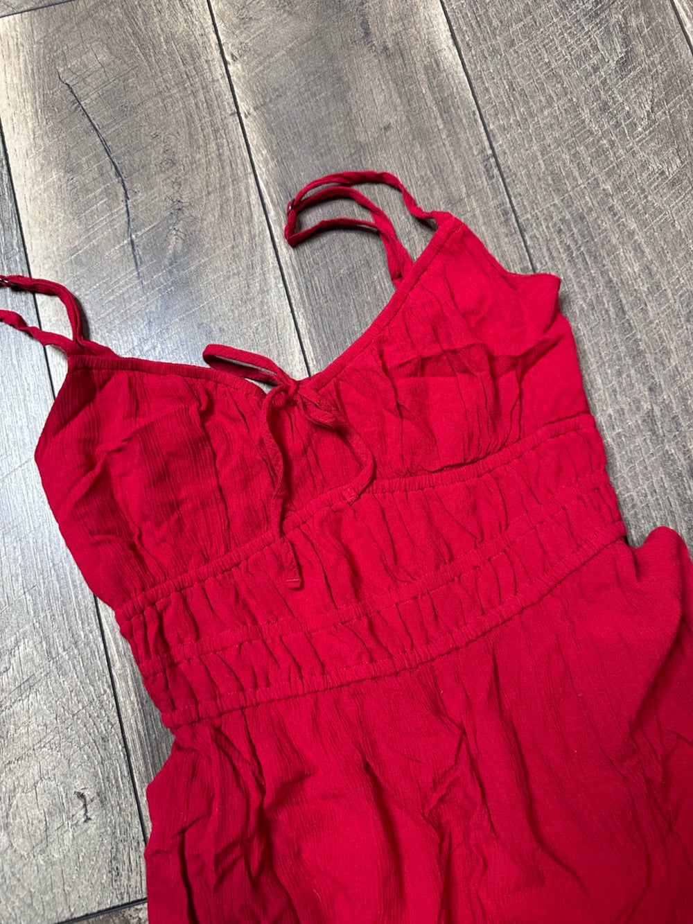 Hollister Red Midi Dress (has pockets)