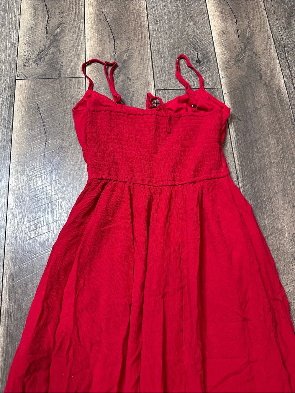 Hollister Red Midi Dress (has pockets)
