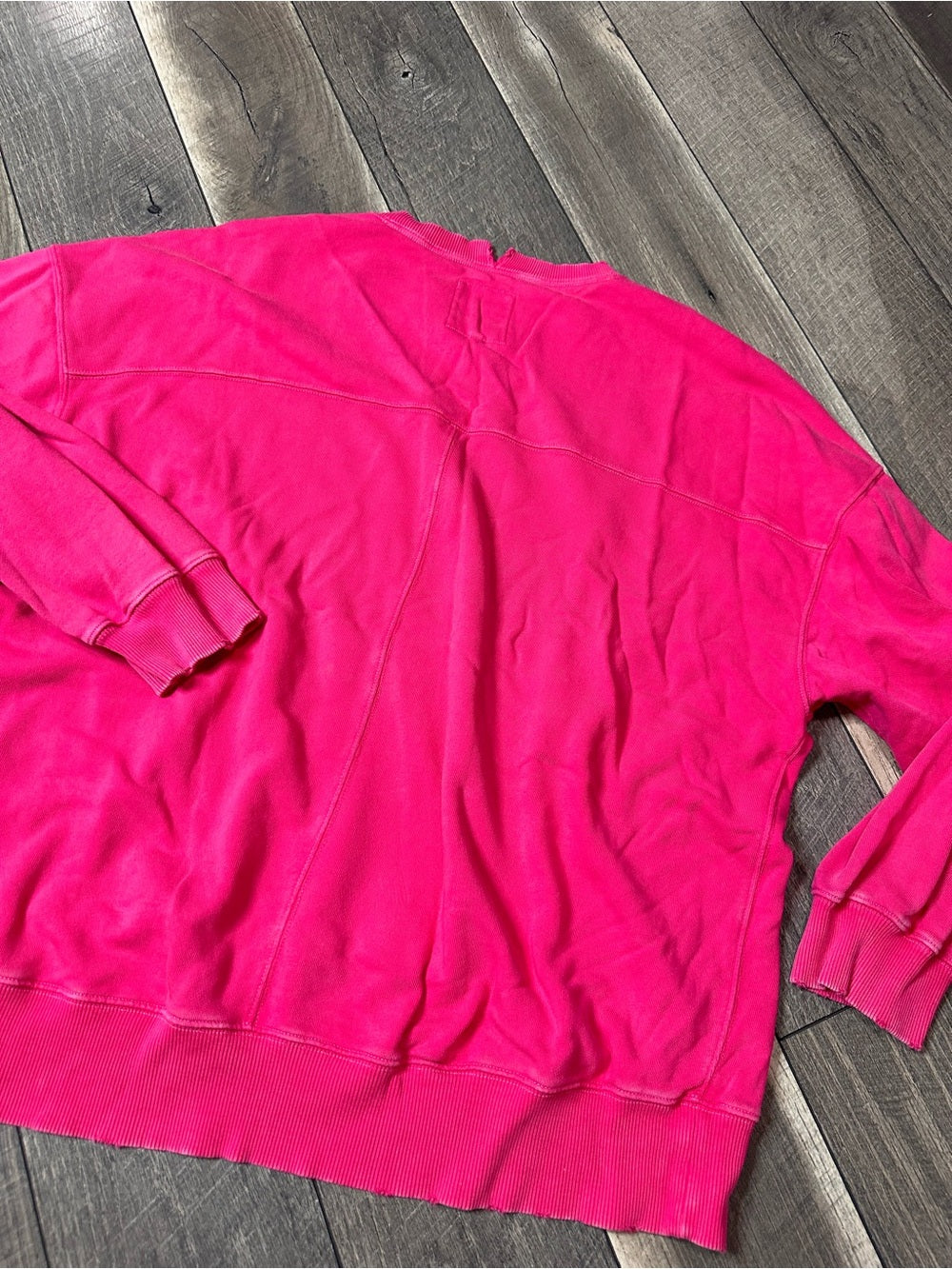 Aerie Hot Pink Oversized Crewneck