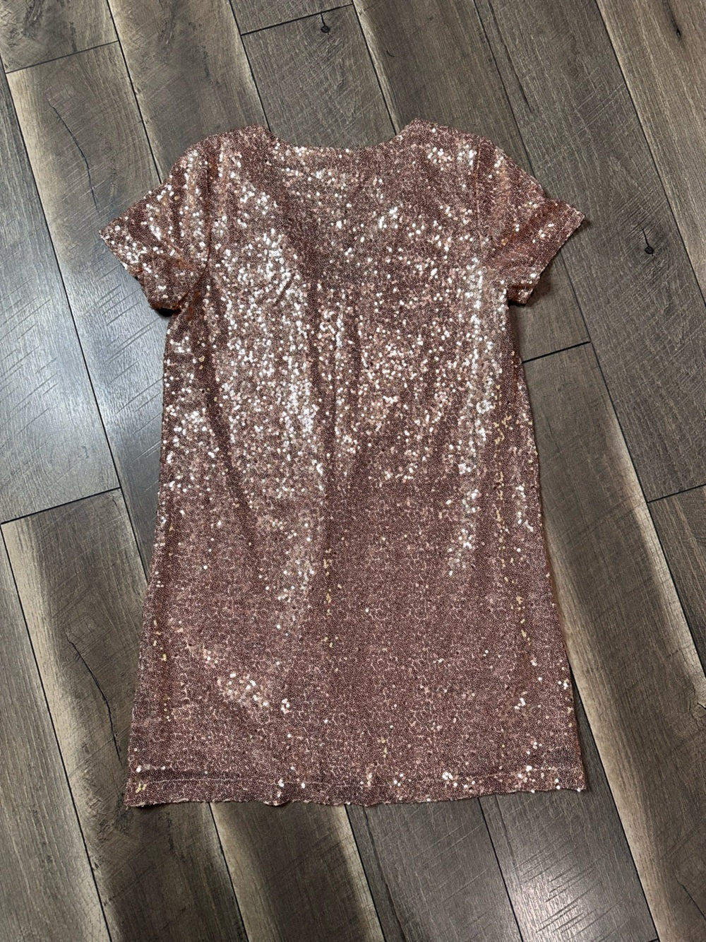 Lulus Sequin Short Sleeve Mini Dress