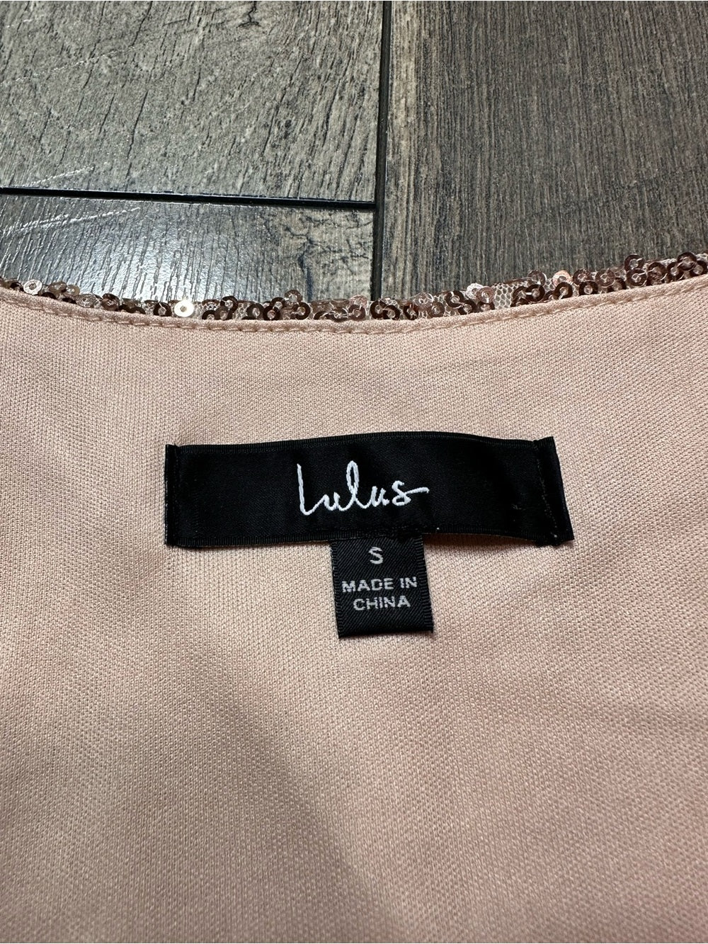 Lulus Sequin Short Sleeve Mini Dress