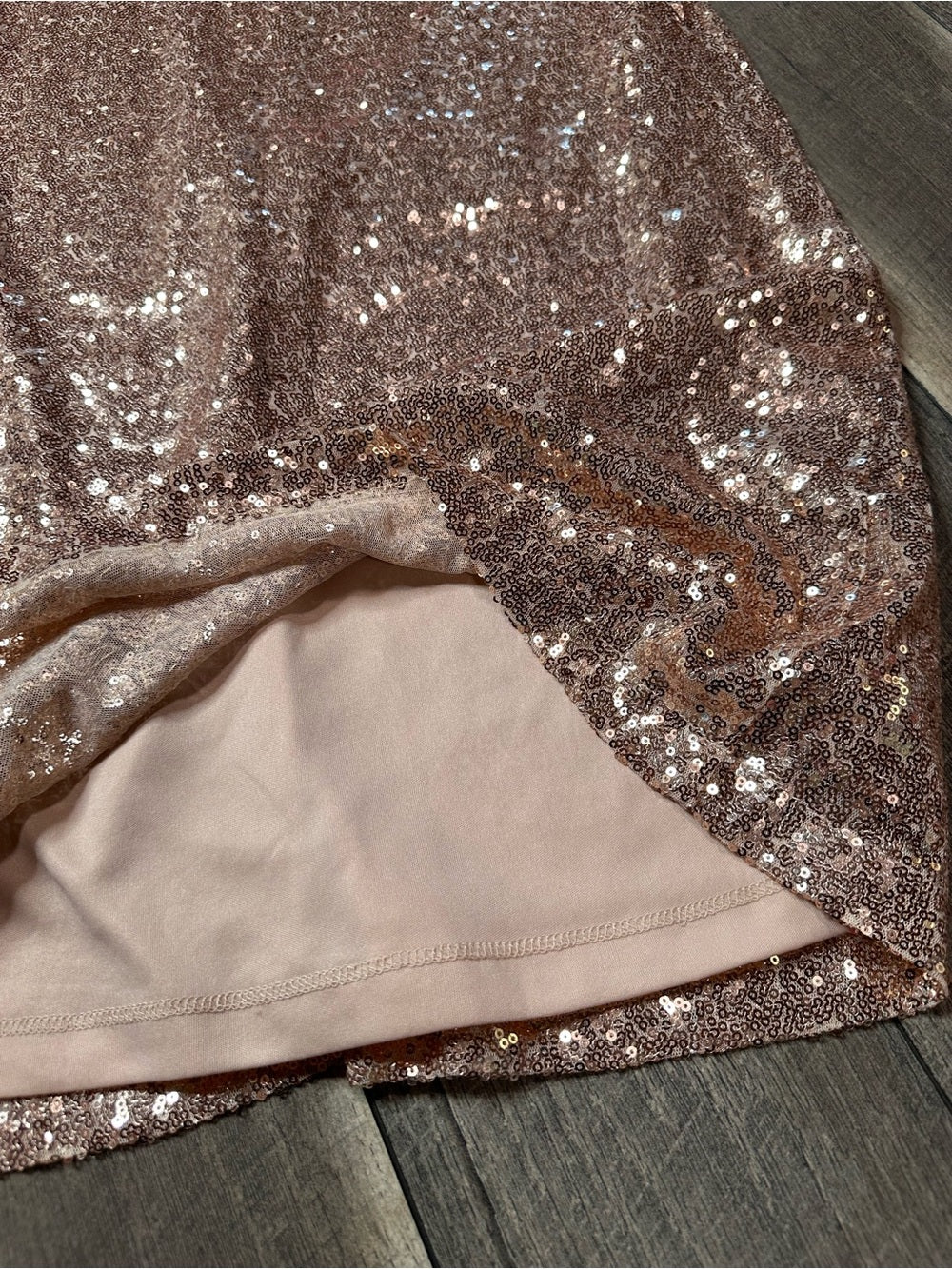 Lulus Sequin Short Sleeve Mini Dress