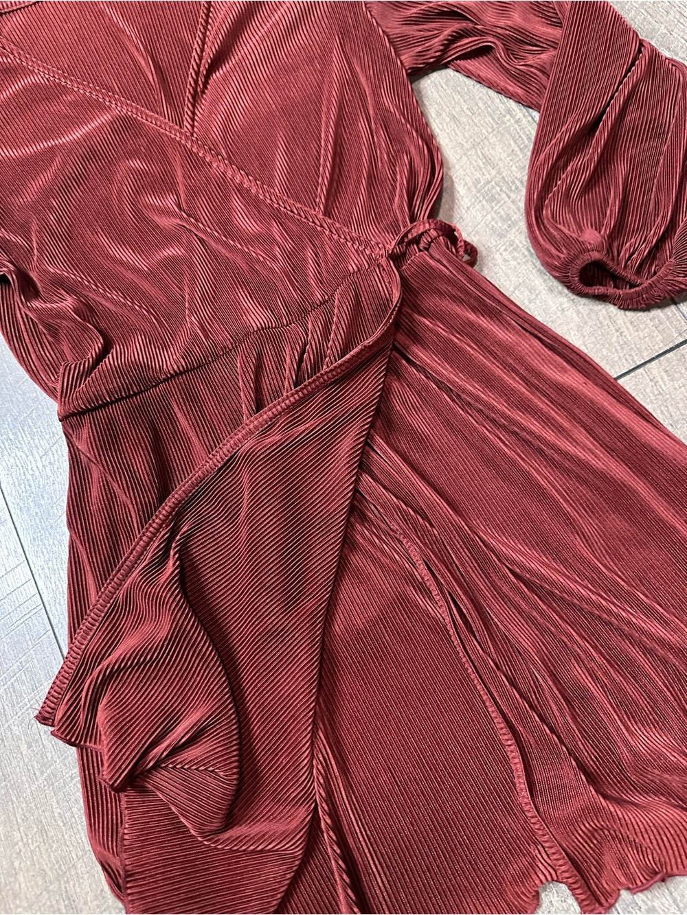Zara Plunge V Wrap Mini Dress