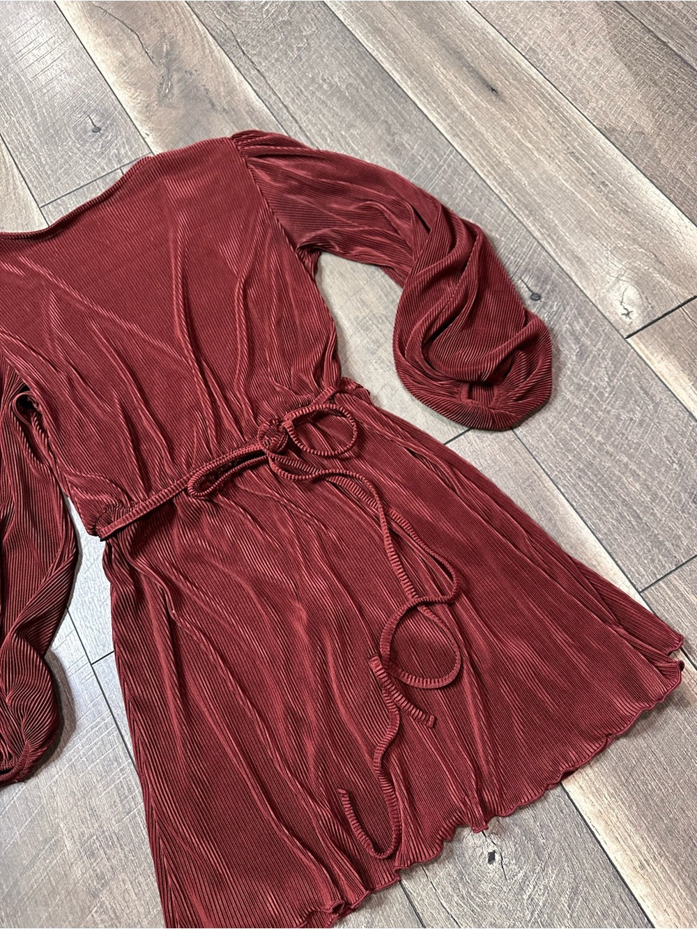 Zara Plunge V Wrap Mini Dress