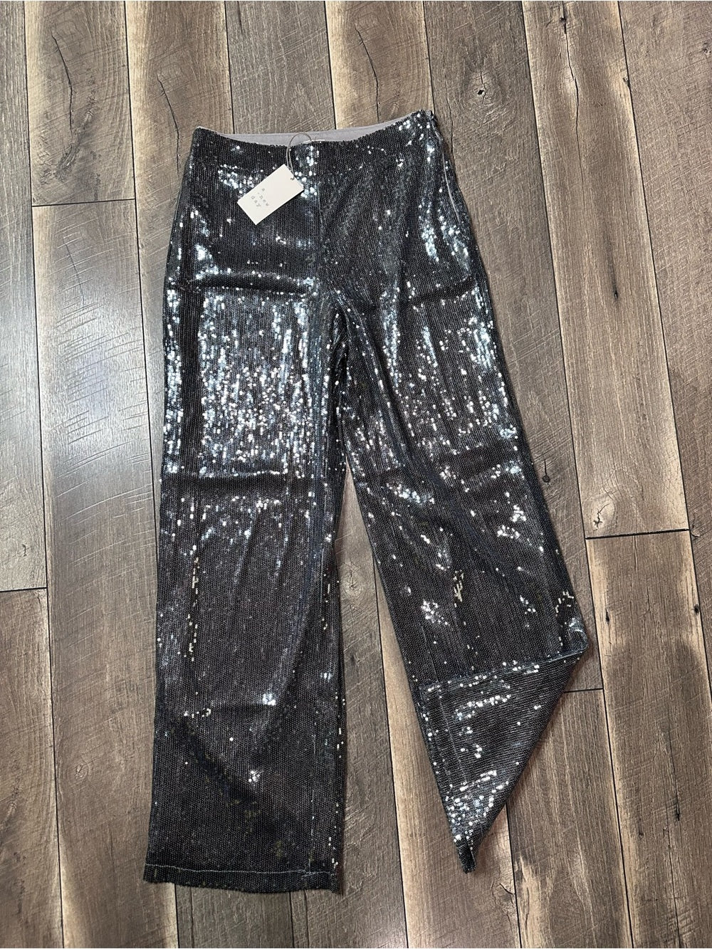 A New Day Sequin Wide Leg Pants (lined) (new with tags)