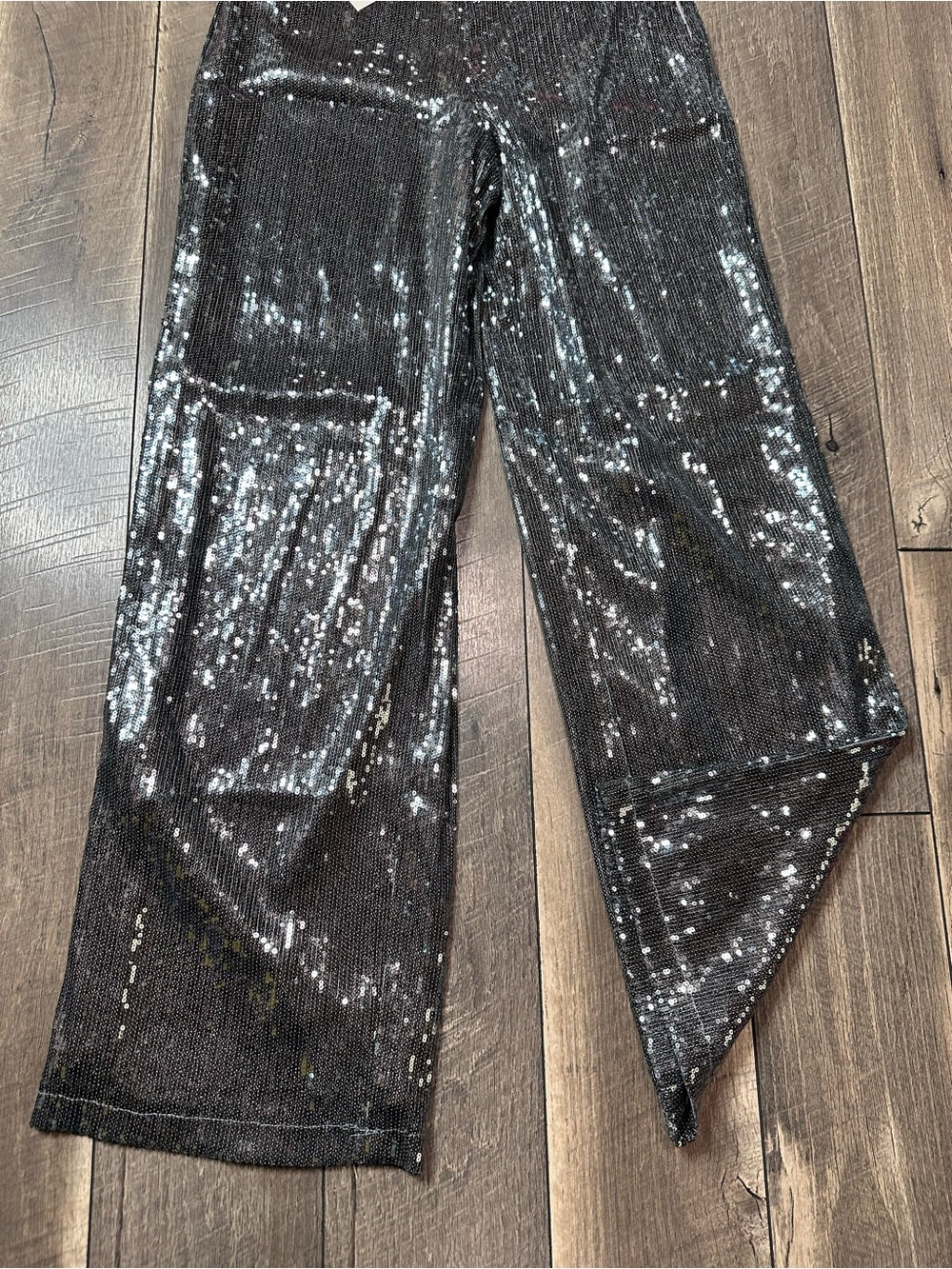 A New Day Sequin Wide Leg Pants (lined) (new with tags)