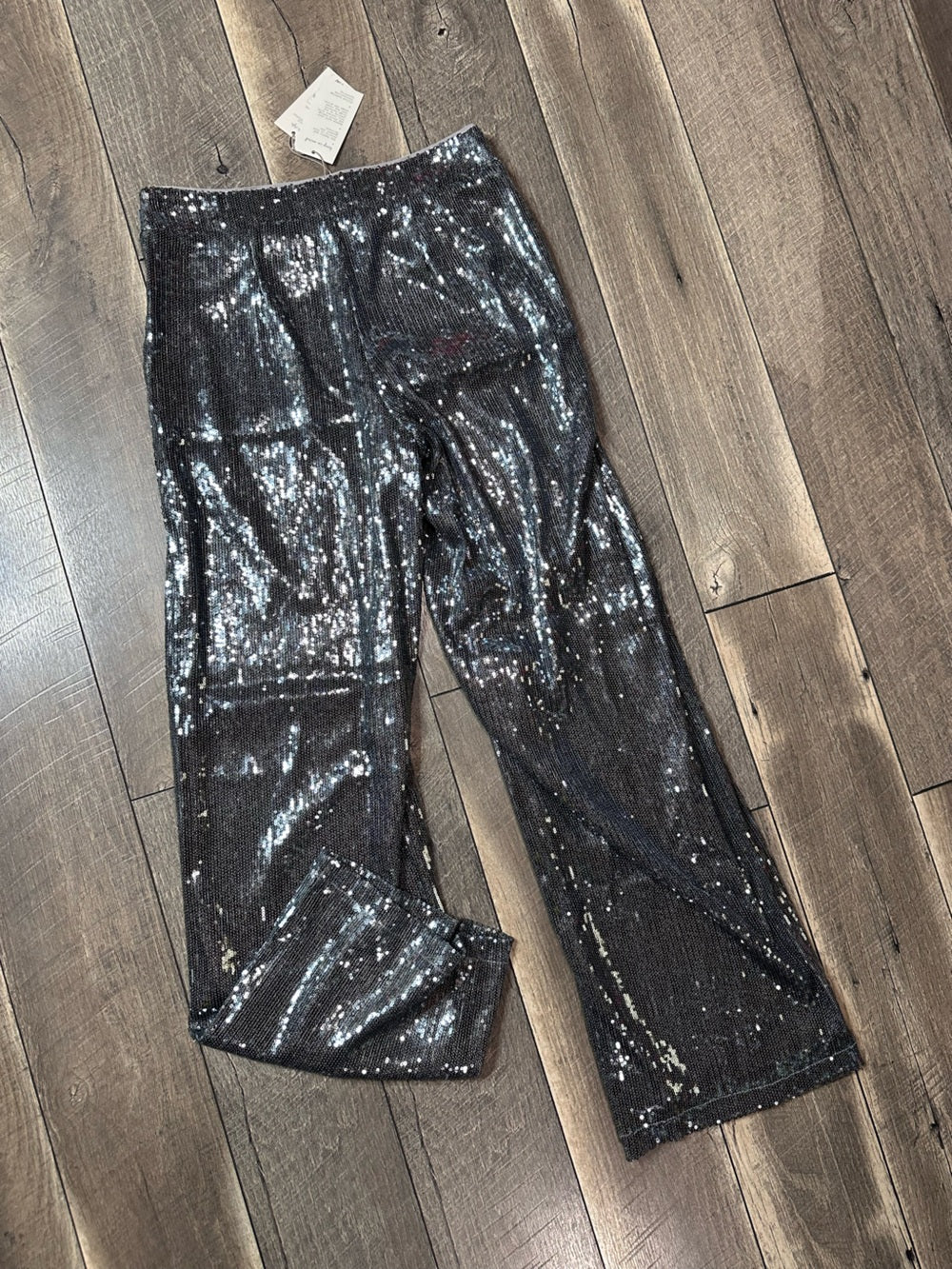 A New Day Sequin Wide Leg Pants (lined) (new with tags)