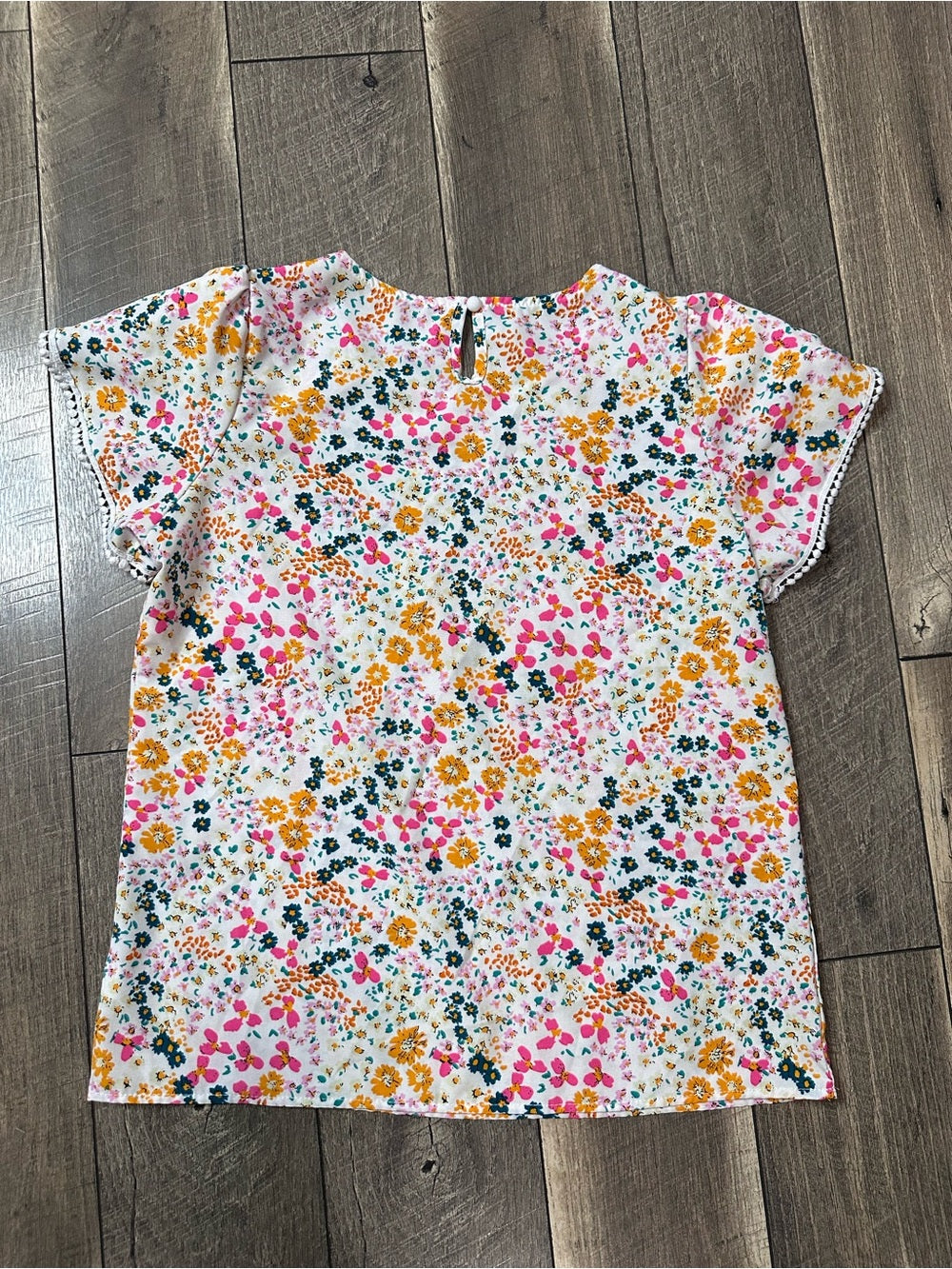 Unbranded Floral Short Sleeve Top