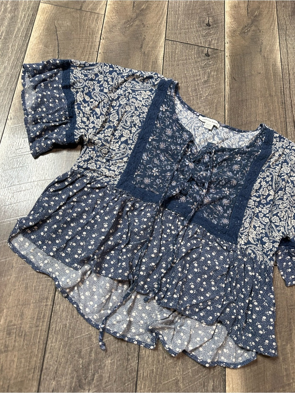 American Eagle Floral Crop Top