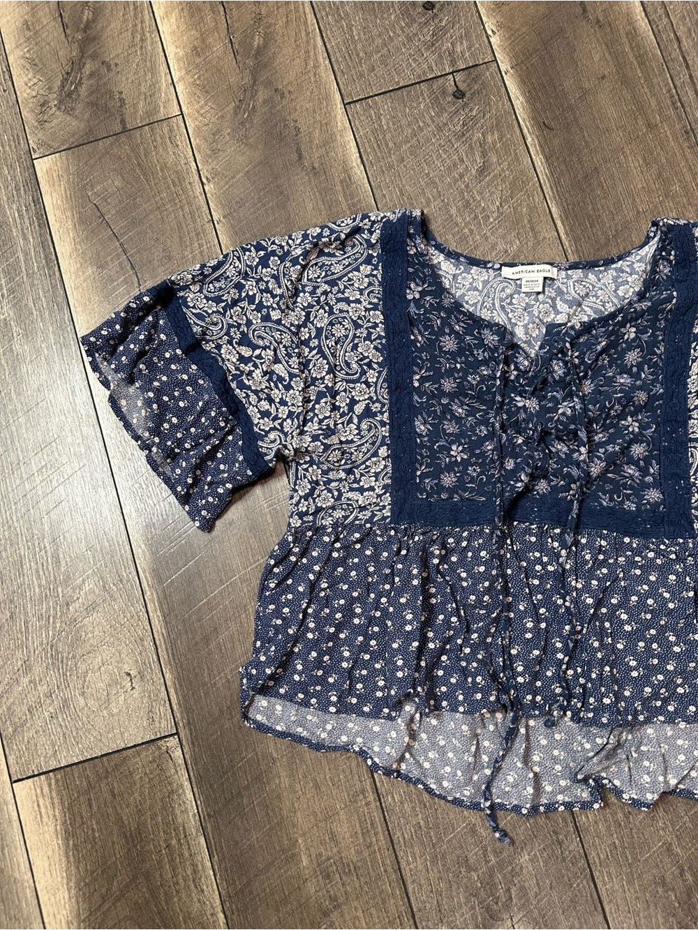 American Eagle Floral Crop Top