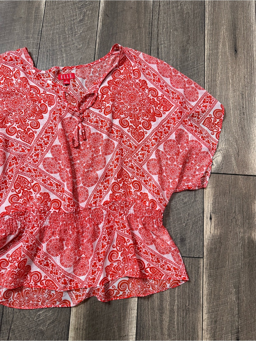 Elle Batwing Sheer Top