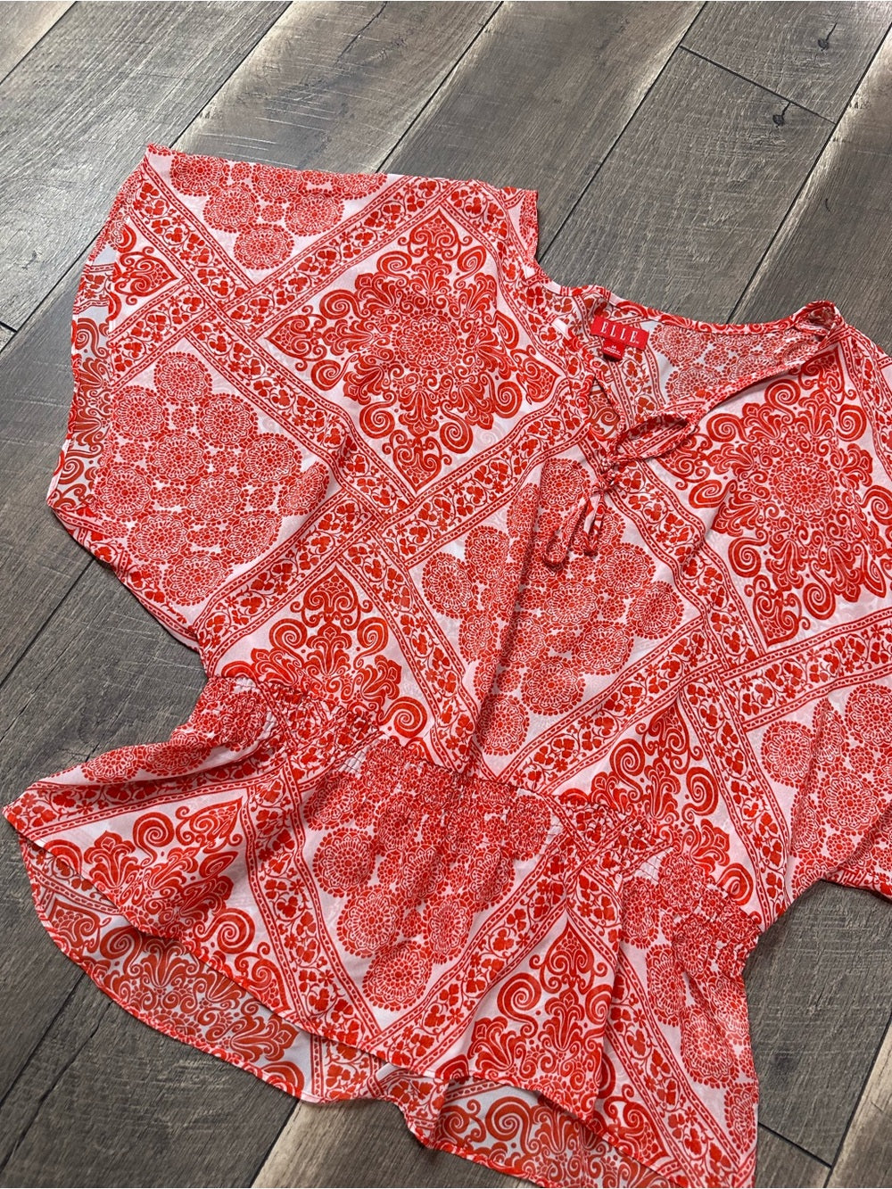 Elle Batwing Sheer Top