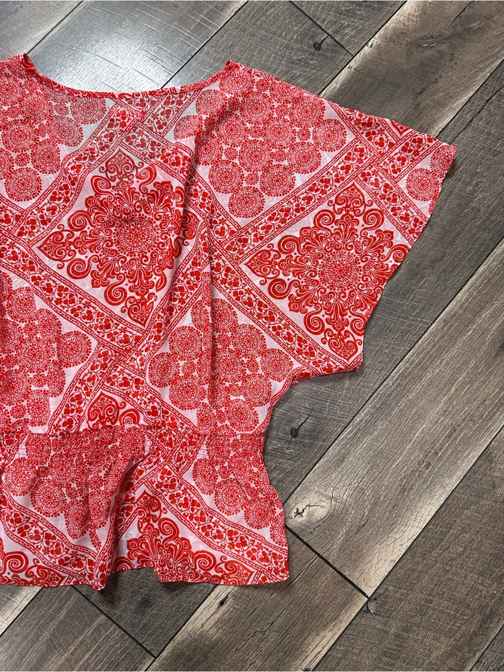 Elle Batwing Sheer Top