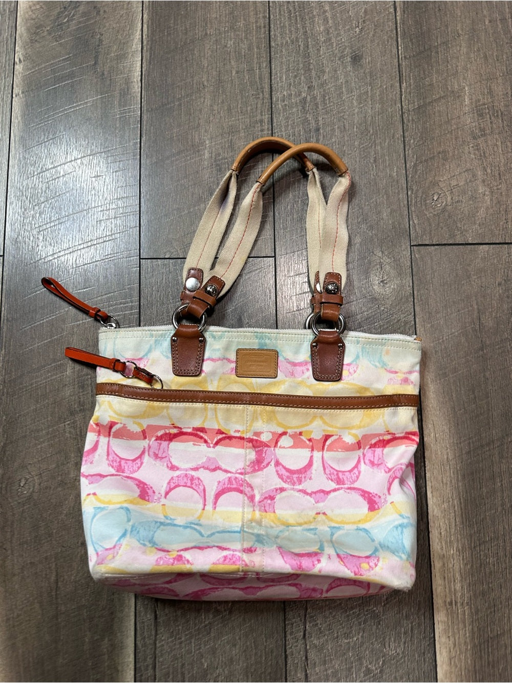 Coach 11756 Hampton Watercolor Signature Tote