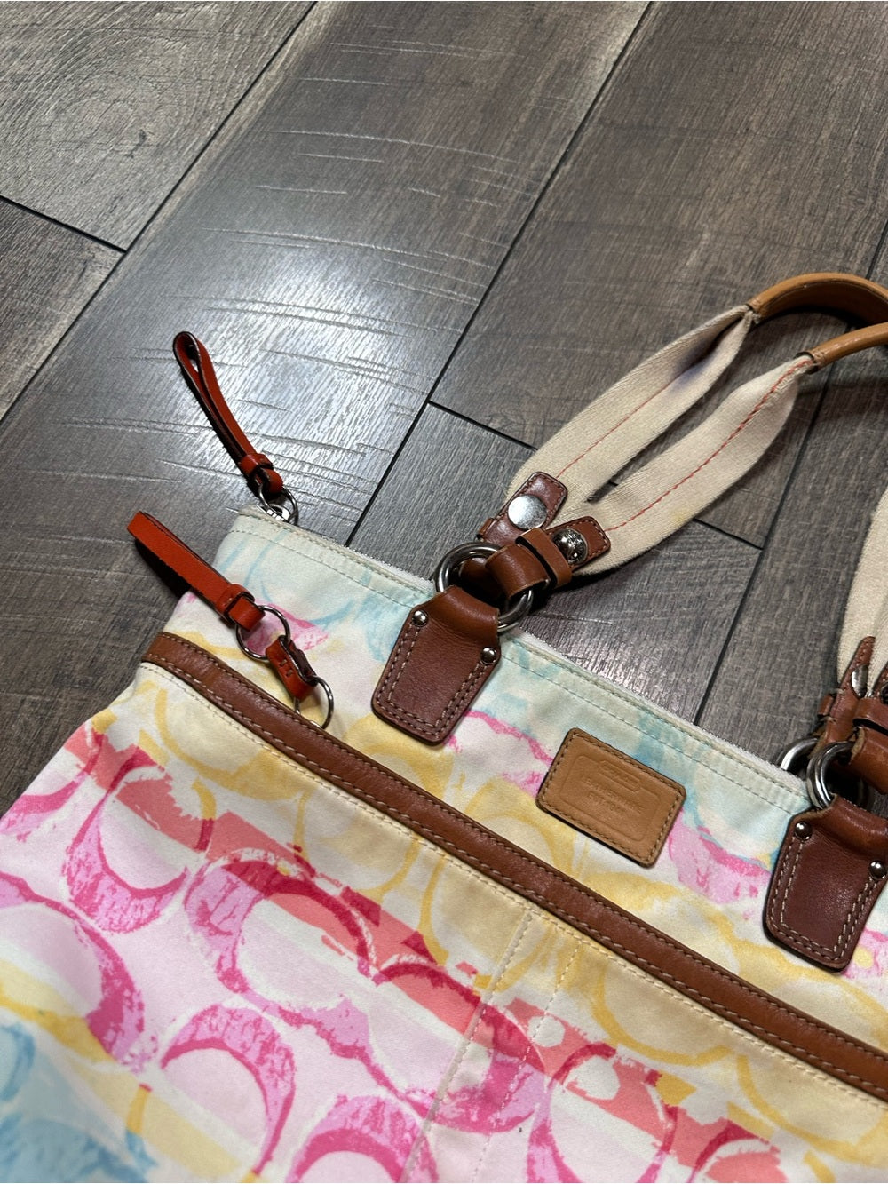Coach 11756 Hampton Watercolor Signature Tote
