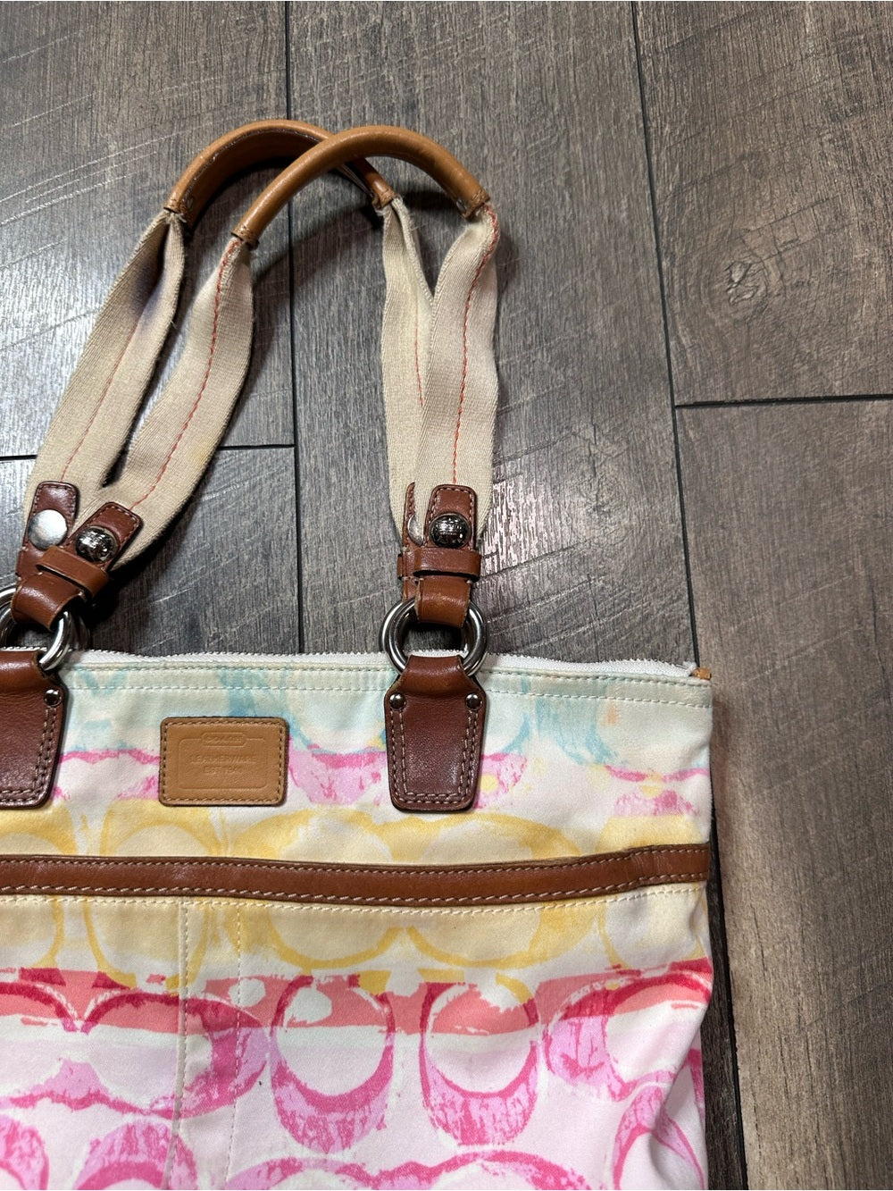 Coach 11756 Hampton Watercolor Signature Tote