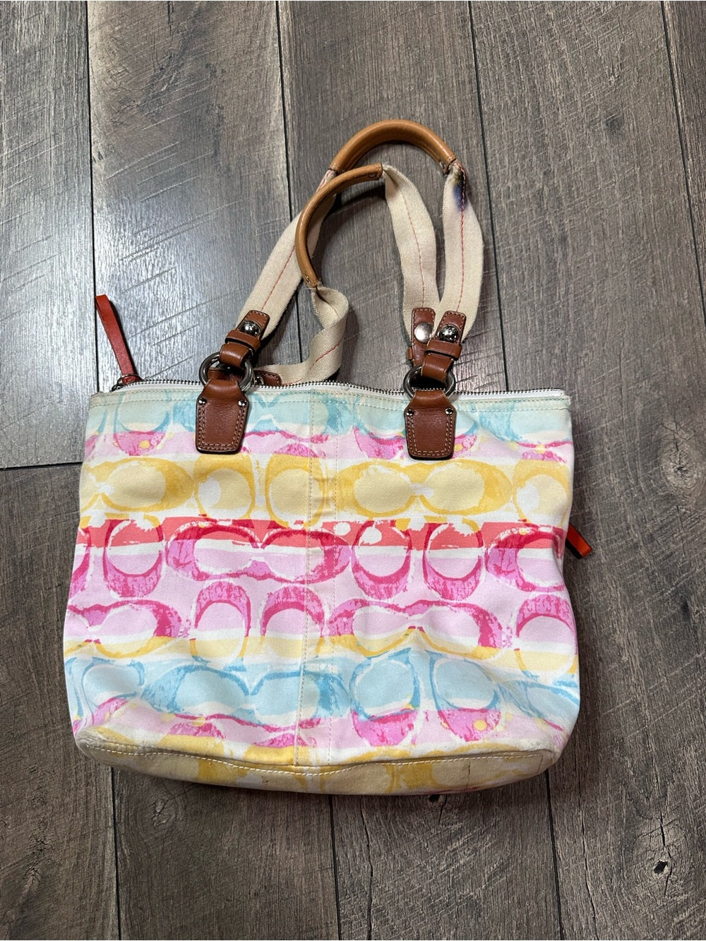 Coach 11756 Hampton Watercolor Signature Tote