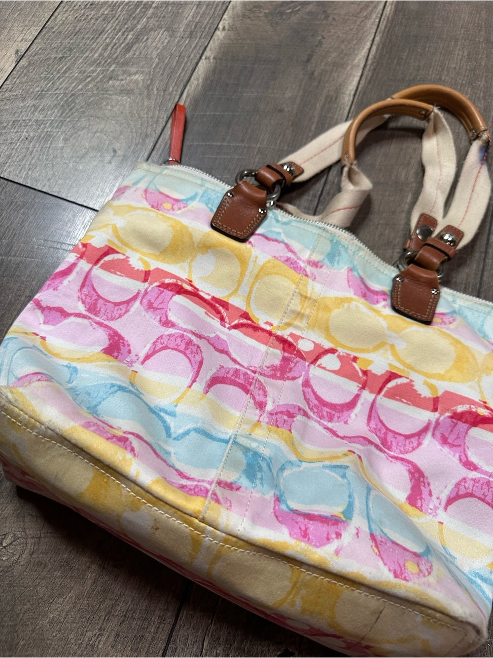 Coach 11756 Hampton Watercolor Signature Tote