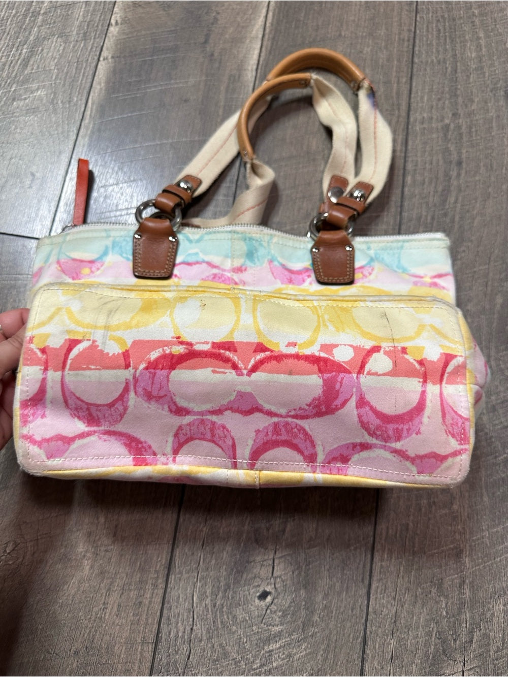 Coach 11756 Hampton Watercolor Signature Tote