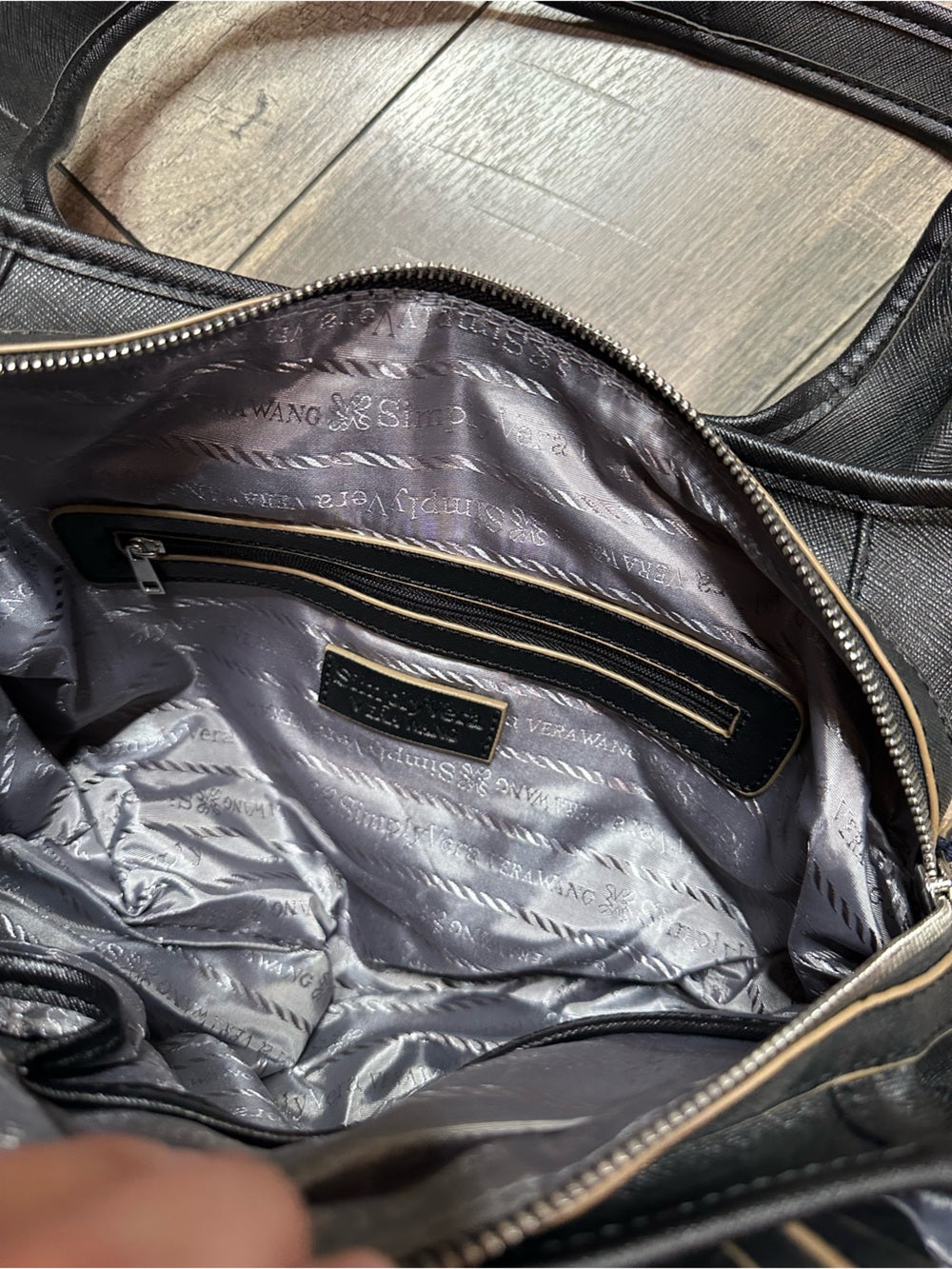 Simply Vera Vera Wang Faux Leather Hobo Bag (new with tags)