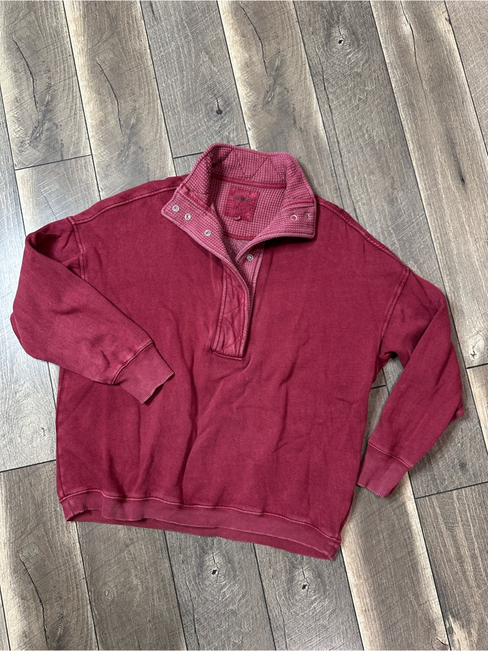 Aerie Waffleknit 1/2 Button Pullover