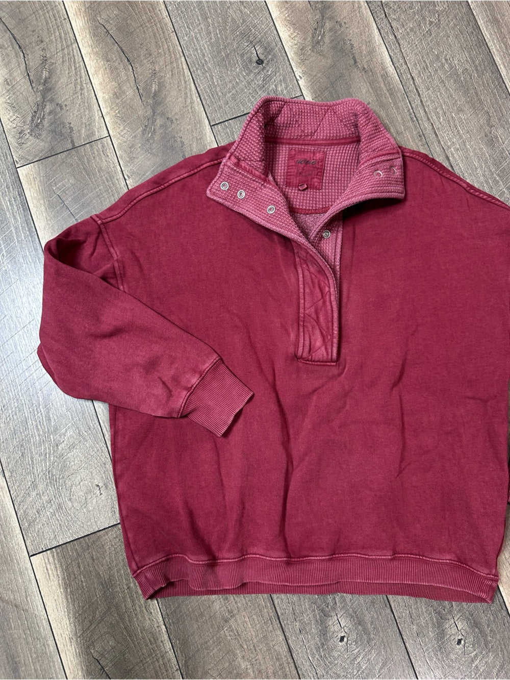 Aerie Waffleknit 1/2 Button Pullover