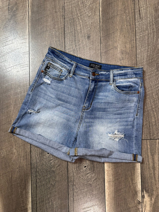 Judy Blue Roll Hem Denim Shorts
