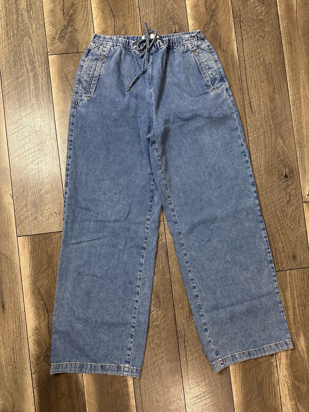Zara Wide Leg Soft Denim Pants