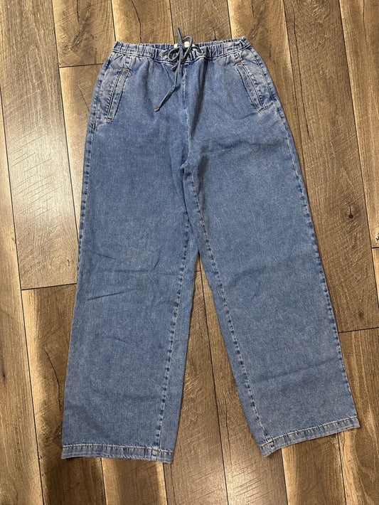 Zara Wide Leg Soft Denim Pants